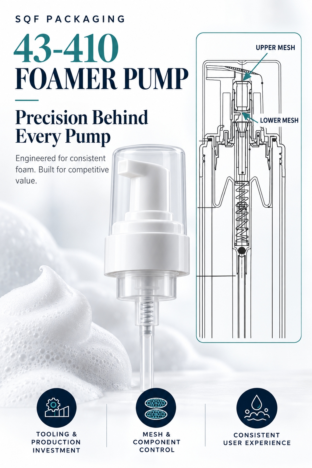 Foamer Pump Technology: How Mesh Affects Foam Quality | SQF Packaging